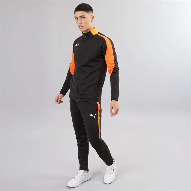 Mens IndividualLIGA Tracksuit Black/Heat Fire 4 Mens IndividualLIGA Tracksuit Black/Heat Fire