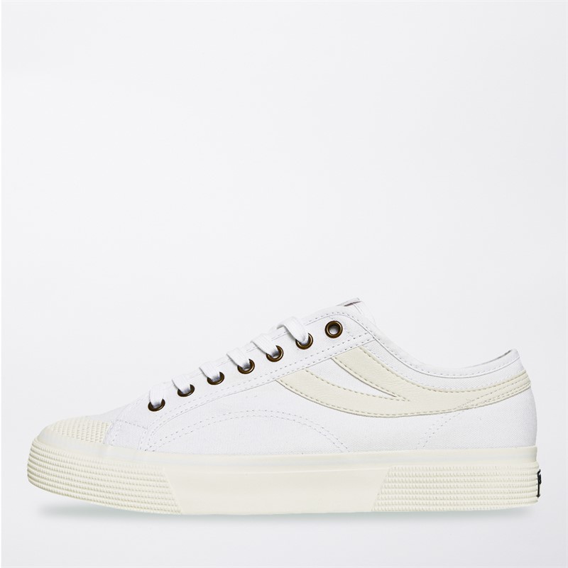 2750 Panatta 3.0 Canvas Trainers White/White Avorio