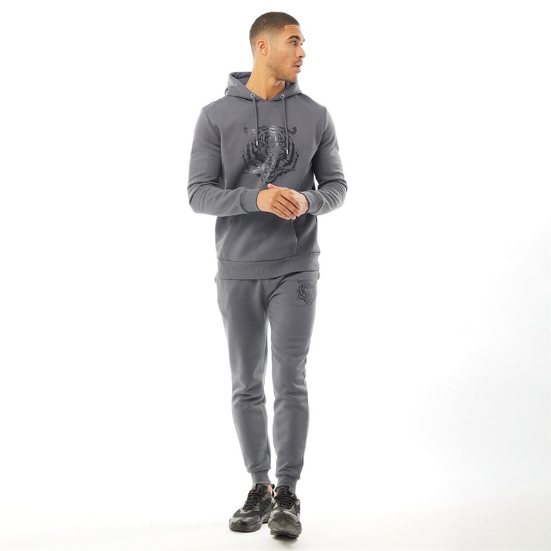 Mens Patent Fury Tracksuit Charcoal 3 Mens Patent Fury Tracksuit Charcoal