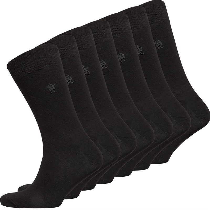 Mens FC Seven Pack Socks FC1 Black/Gunmetal 1 Mens FC Seven Pack Socks FC1 Black/Gunmetal
