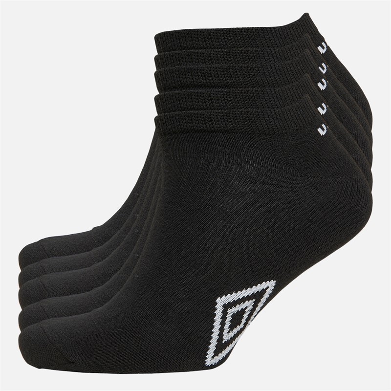 Mens Five Pack Trainer Liner Socks Black 1 Mens Five Pack Trainer Liner Socks Black