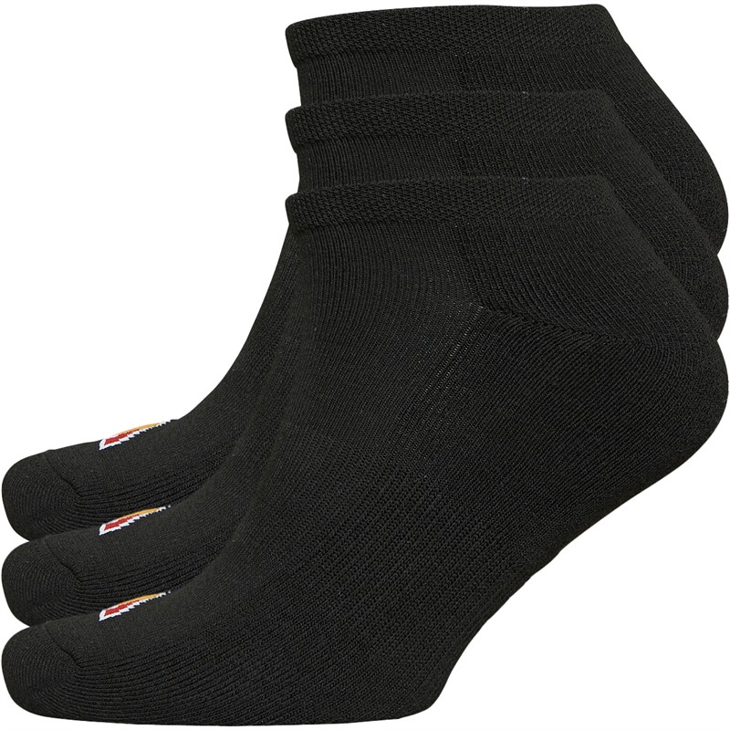Three Pack No Show Socks Black