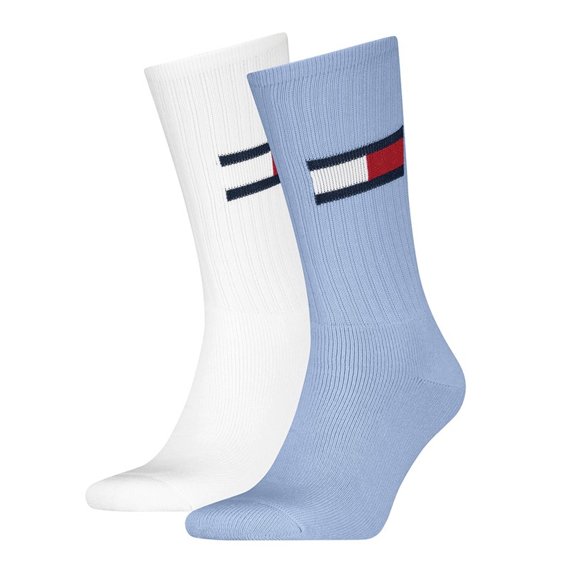 Flag Two Pack Socks Light Blue