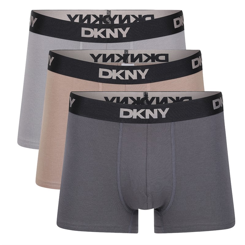 Mens Jesiah Three Pack Trunks Jet/Sharkskin/Sand