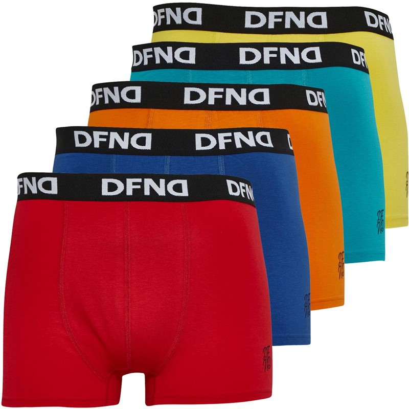 Mens Ray Five Pack Boxers Turquoise/Orange/Royal/Red/Yellow 1 Mens Ray Five Pack Boxers Turquoise/Orange/Royal/Red/Yellow