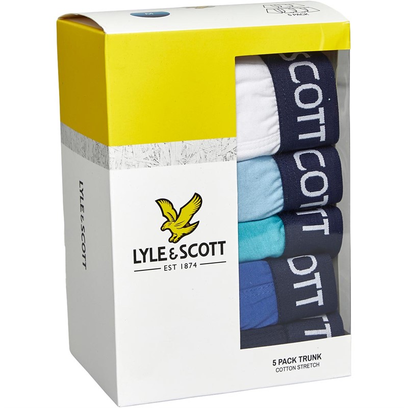 MensMiller Five Pack Boxers Bright White/Chambray/Mist/Dazzling Blue/Peacoat 2 MensMiller Five Pack Boxers Bright White/Chambray/Mist/Dazzling Blue/Peacoat