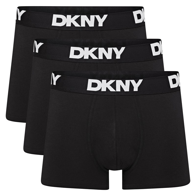 Mens Seattle Three Pack Trunks Black