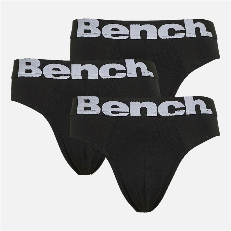 Mens Asner Three Pack Briefs Black/Black/Black