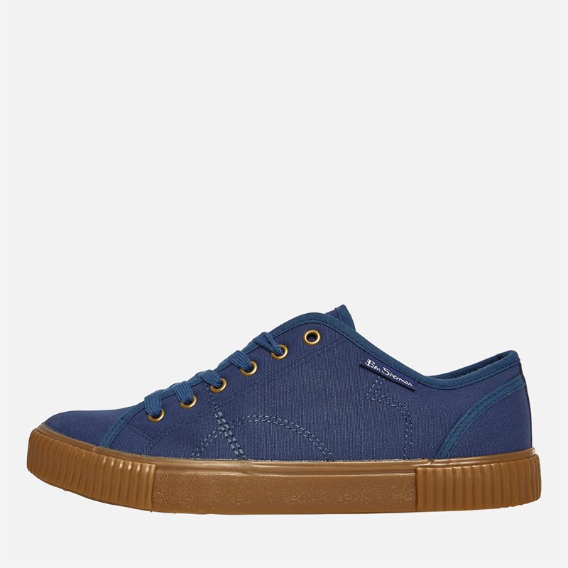 Mens Canvey Trainers Navy Canvas
