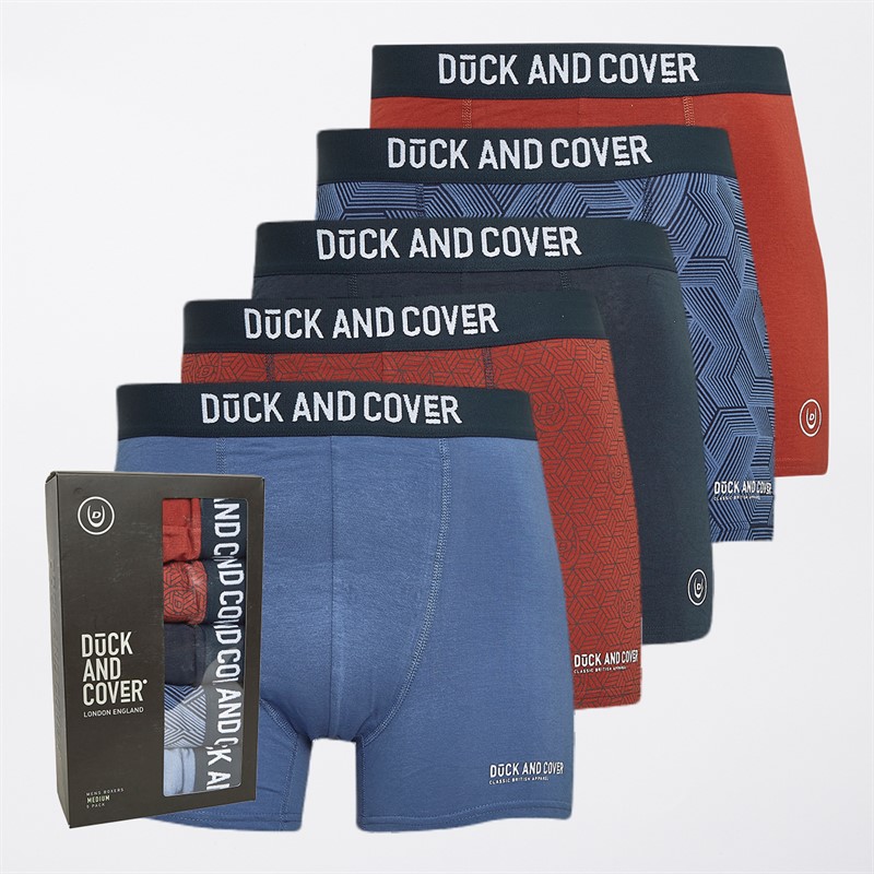 Mens Quenelly Five Pack Boxer Shorts Assorted 1 Mens Quenelly Five Pack Boxer Shorts Assorted