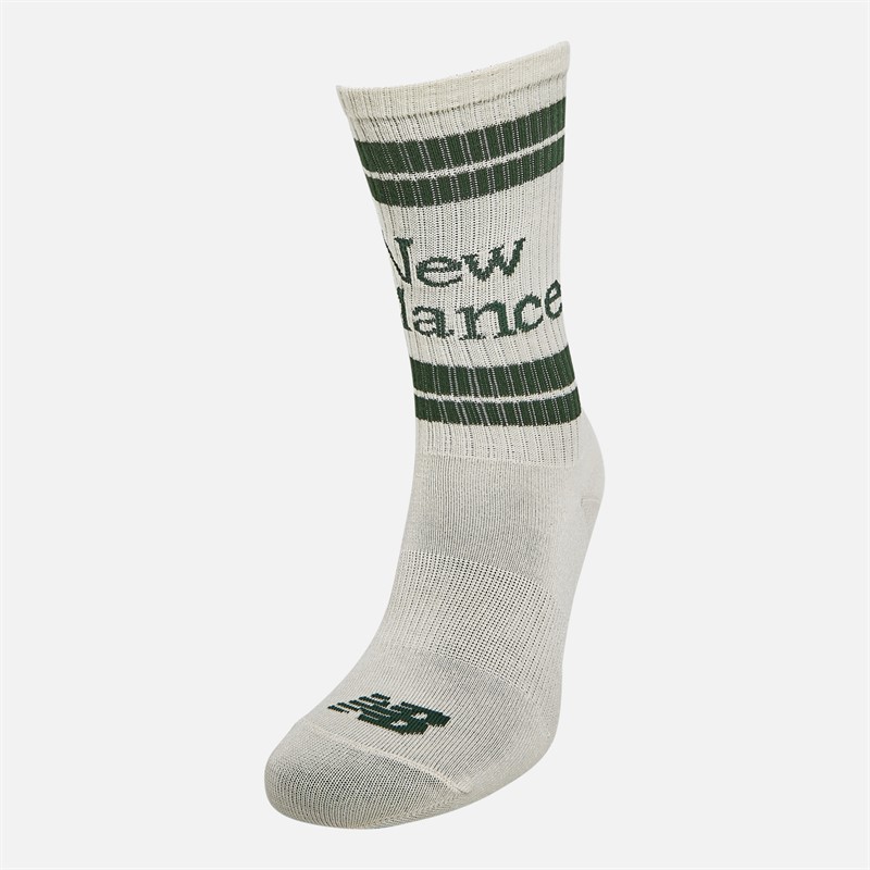 Three Pack Logo Stripe Crew Socks White 3 Three Pack Logo Stripe Crew Socks White