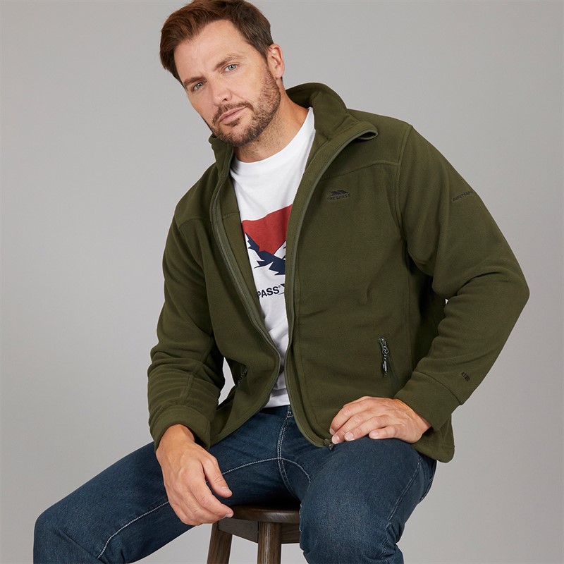 Mens Bernal Full Zip Fleece Jacket Dark Vine