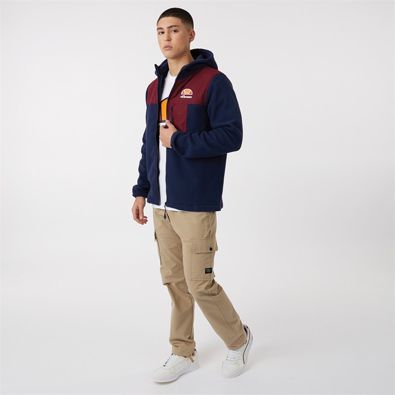 Mens Drago Hooded Fleece Jacket Navy 4 Mens Drago Hooded Fleece Jacket Navy