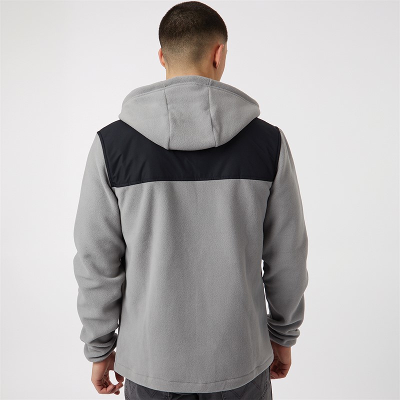 Mens Drago Hooded Fleece Jacket Light Grey 2 Mens Drago Hooded Fleece Jacket Light Grey