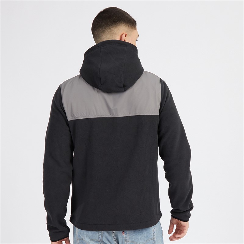 Mens Drago Hooded Fleece Jacket Black 2 Mens Drago Hooded Fleece Jacket Black
