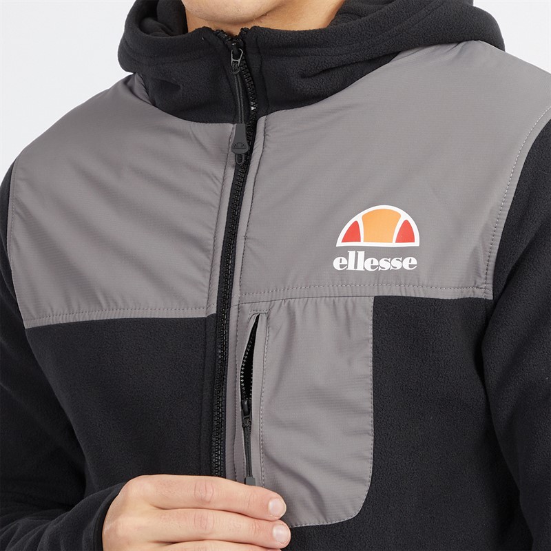 Mens Drago Hooded Fleece Jacket Black 3 Mens Drago Hooded Fleece Jacket Black