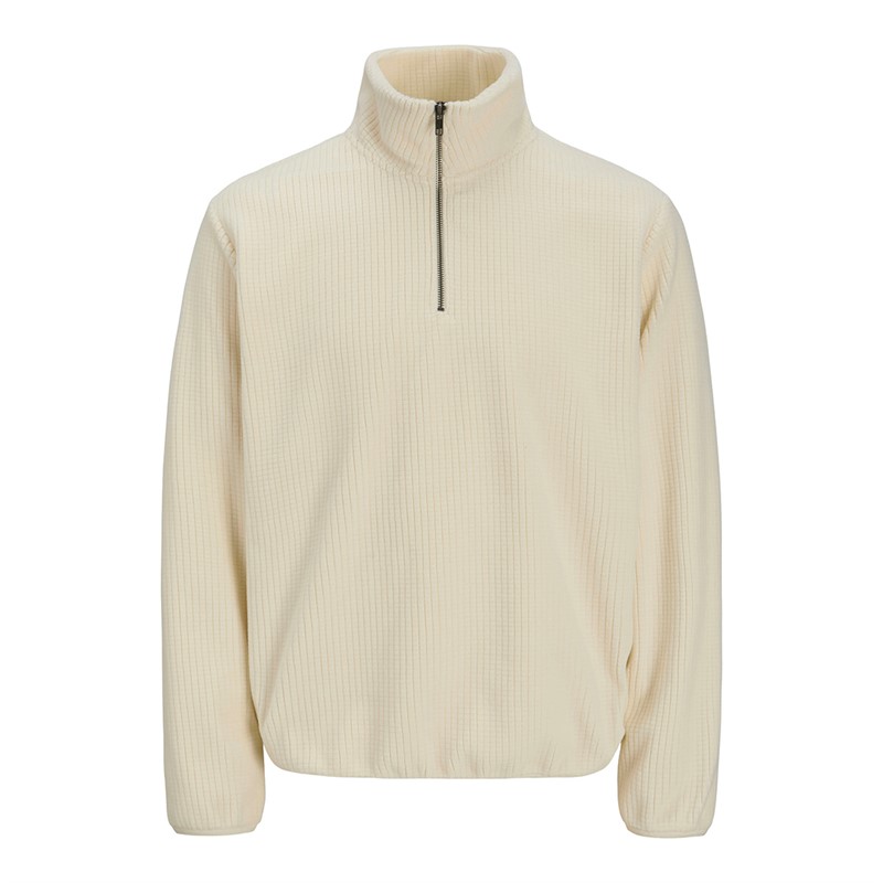 Mens Winter Waffle Fleece Antique White