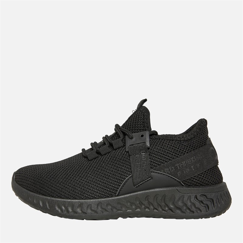 Junior Boys Ceaze Trainers Black Mono