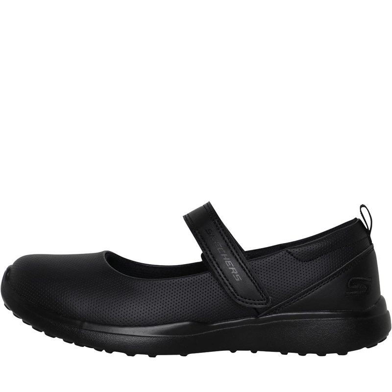 Junior Girls Back To School Microburst Scholar Holler Shoes Black