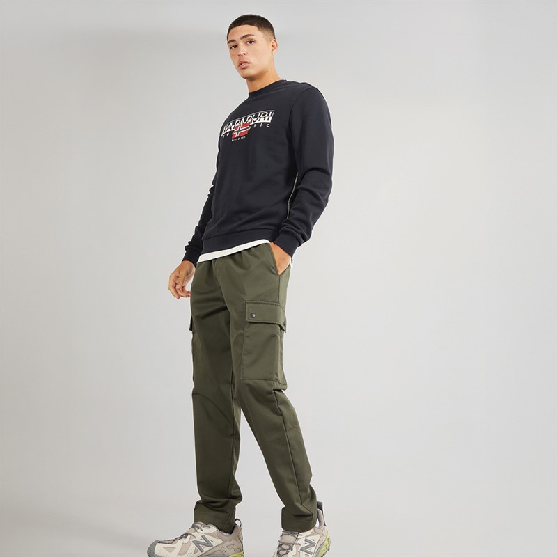 Mens Aylmer Crew Neck Sweatshirt Black 4 Mens Aylmer Crew Neck Sweatshirt Black