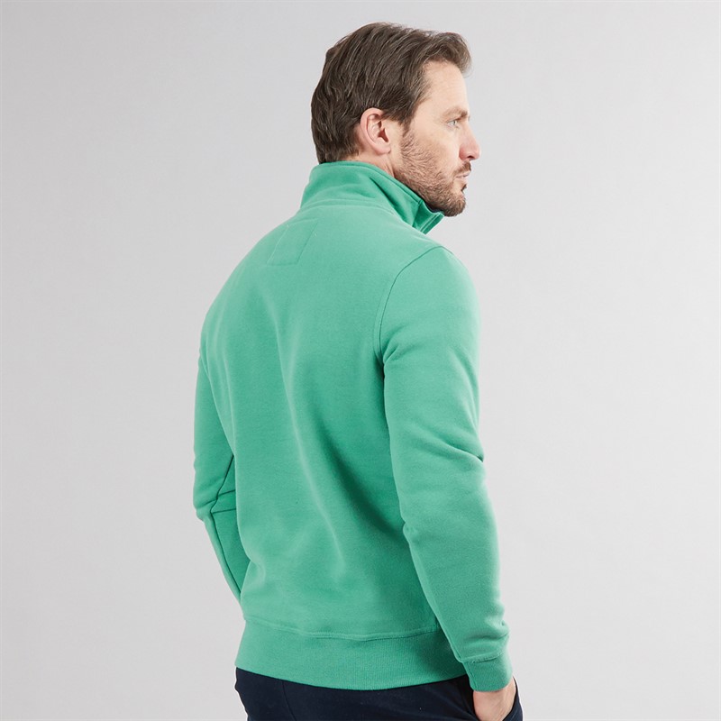 Mens 1/2 Zip Solid Sweatshirt Deep Sea 2 Mens 1/2 Zip Solid Sweatshirt Deep Sea