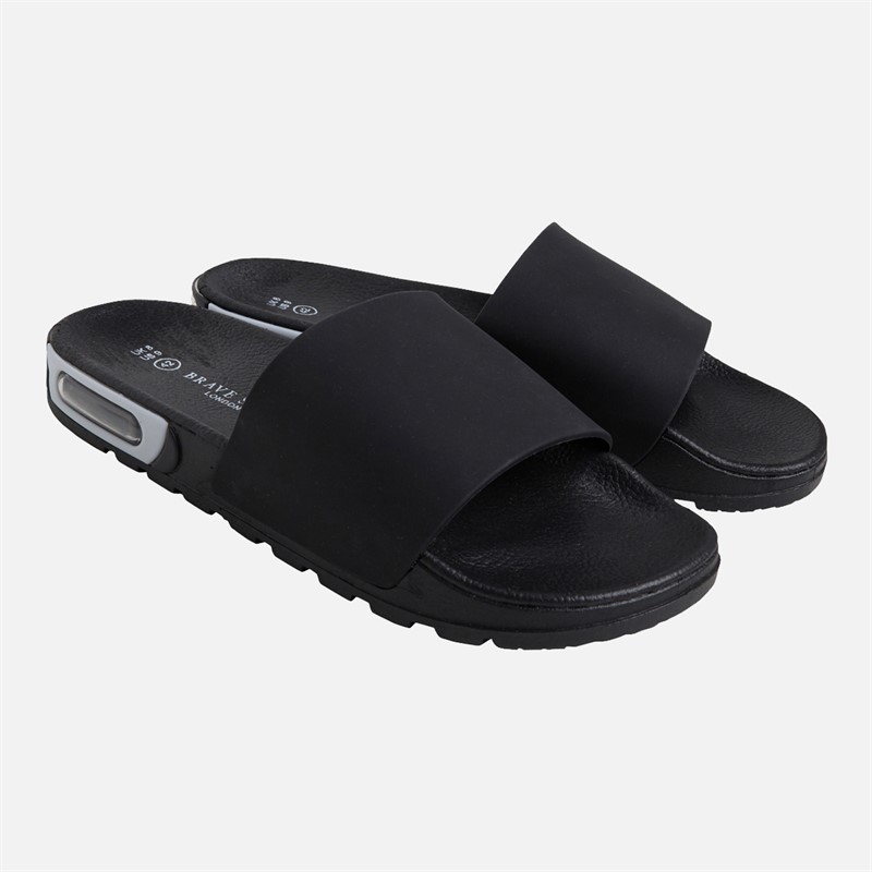 Mens Energy Slides Black/White 1 Mens Energy Slides Black/White