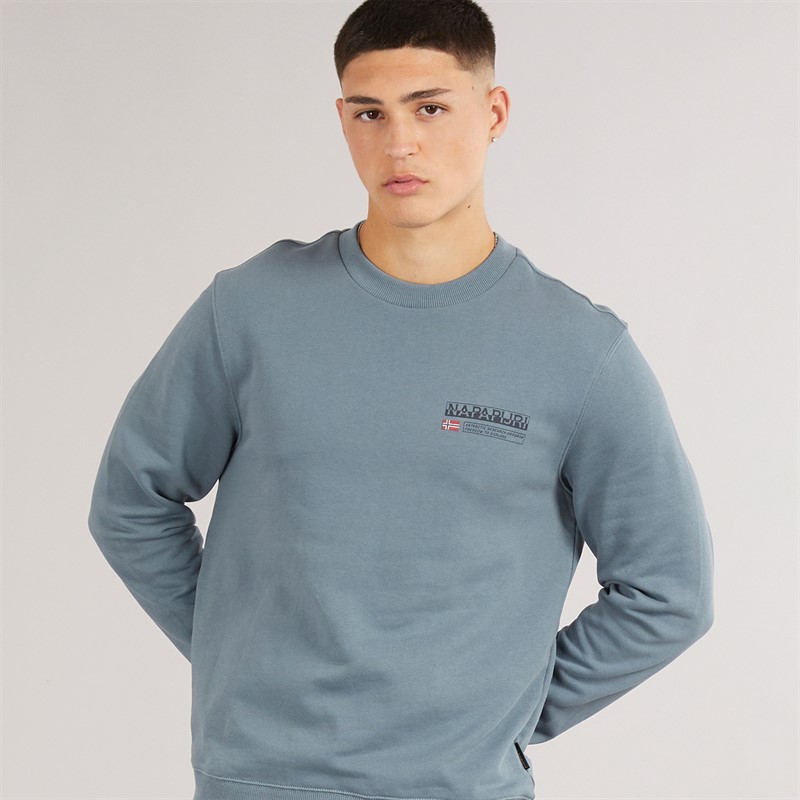 Mens Kasba Crew Neck Sweatshirt Stormy Weat