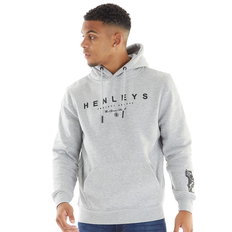 Mens Hentyme Hoodie Grey Marl 1 Mens Hentyme Hoodie Grey Marl
