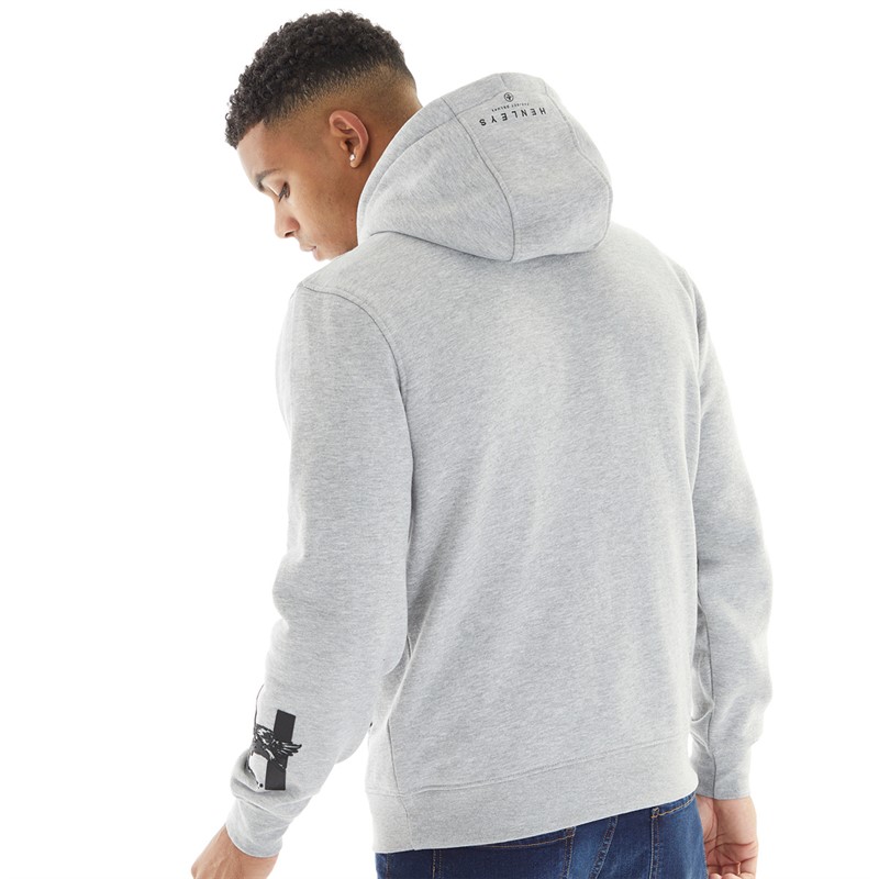 Mens Hentyme Hoodie Grey Marl 2 Mens Hentyme Hoodie Grey Marl