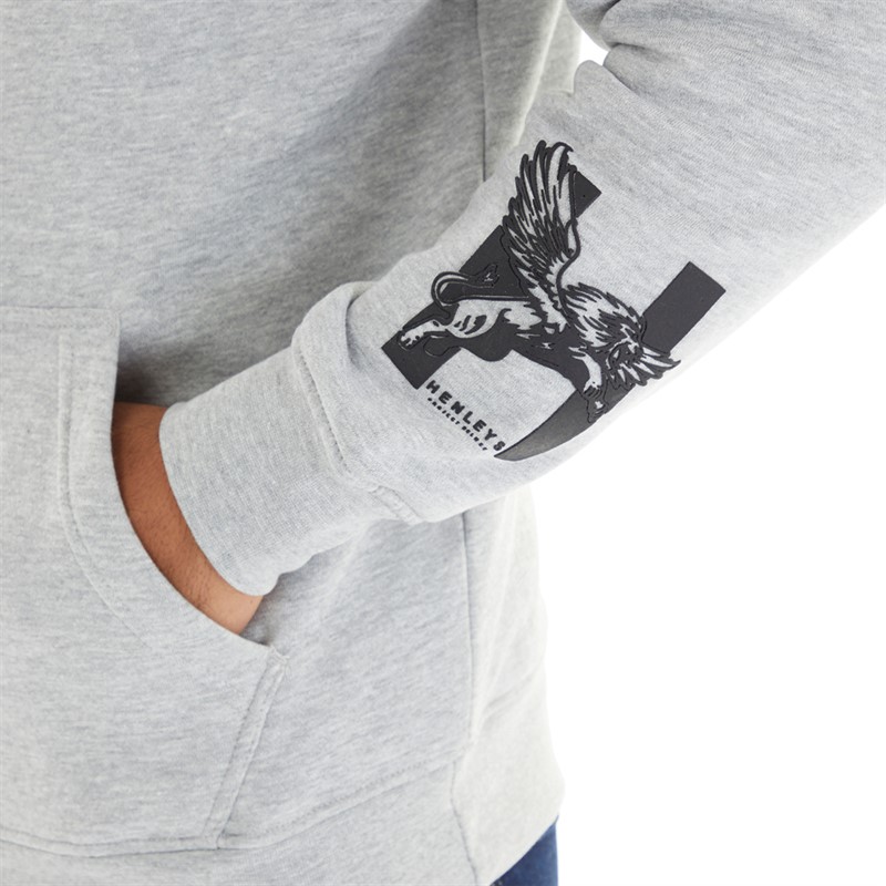 Mens Hentyme Hoodie Grey Marl 3 Mens Hentyme Hoodie Grey Marl