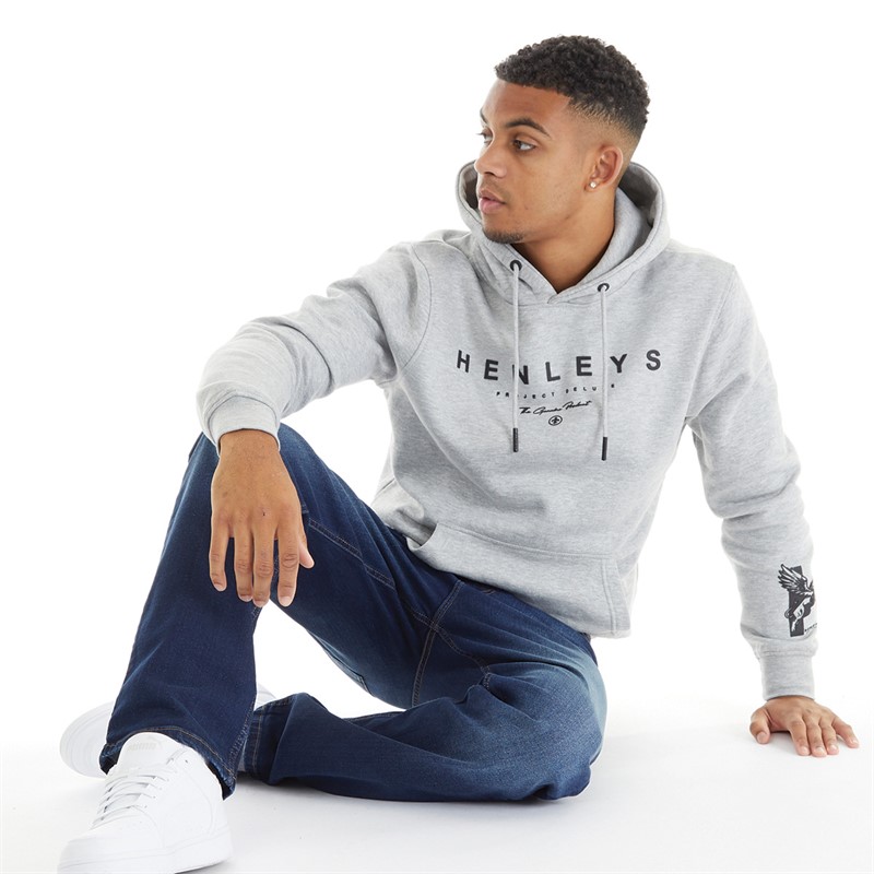 Mens Hentyme Hoodie Grey Marl 4 Mens Hentyme Hoodie Grey Marl