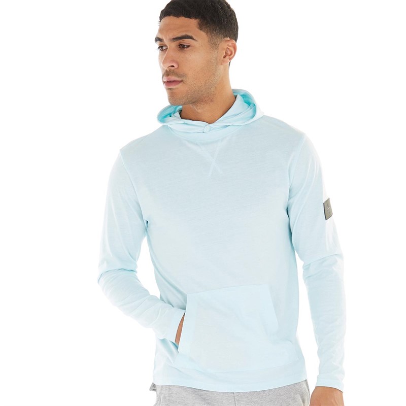 Mens Collusive Hooded Top Sky Blue 1 Mens Collusive Hooded Top Sky Blue