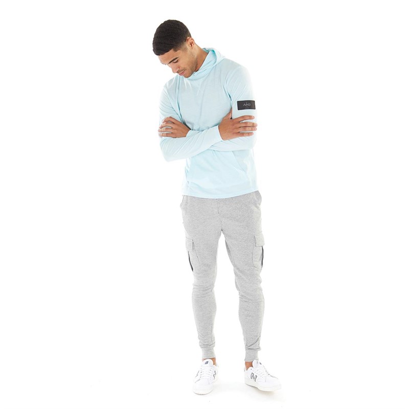 Mens Collusive Hooded Top Sky Blue 4 Mens Collusive Hooded Top Sky Blue