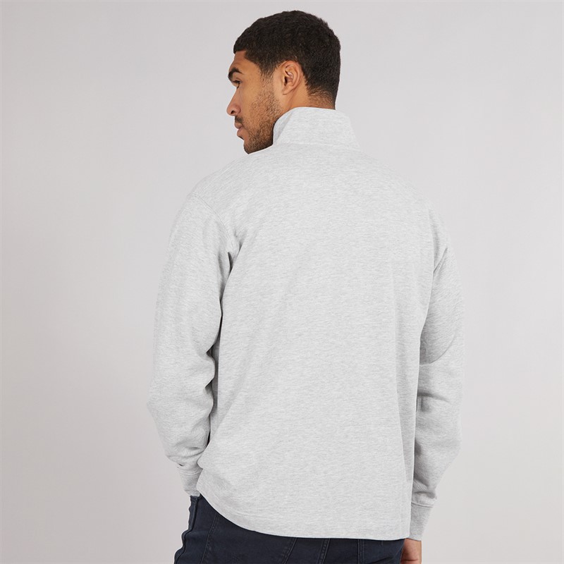 Mens Relaxluke Half Zip Sweatshirt Light Grey Melange 2 Mens Relaxluke Half Zip Sweatshirt Light Grey Melange