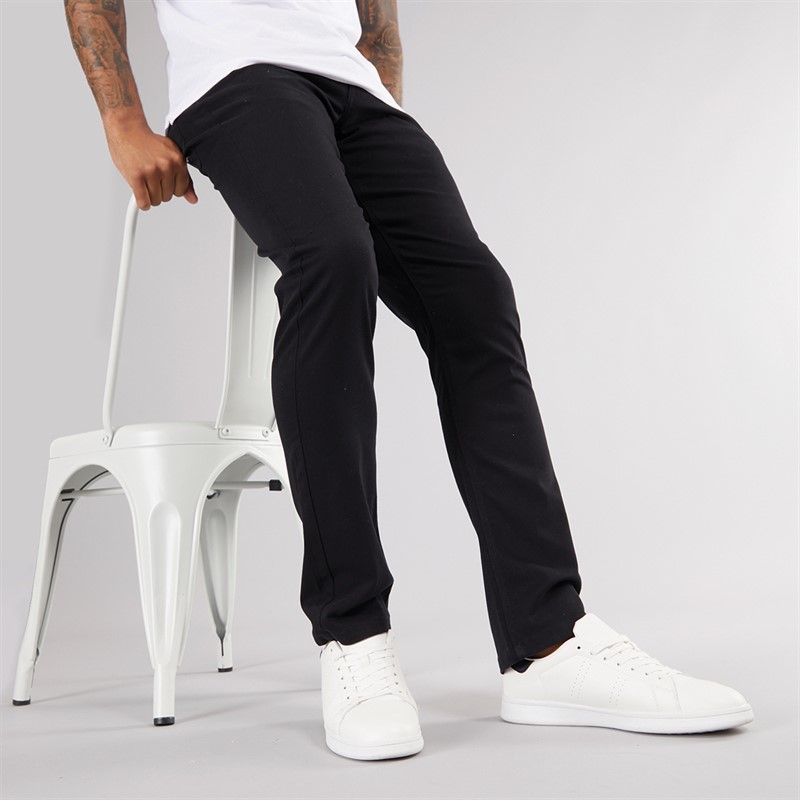 Mens Five Pocket Chinos Black