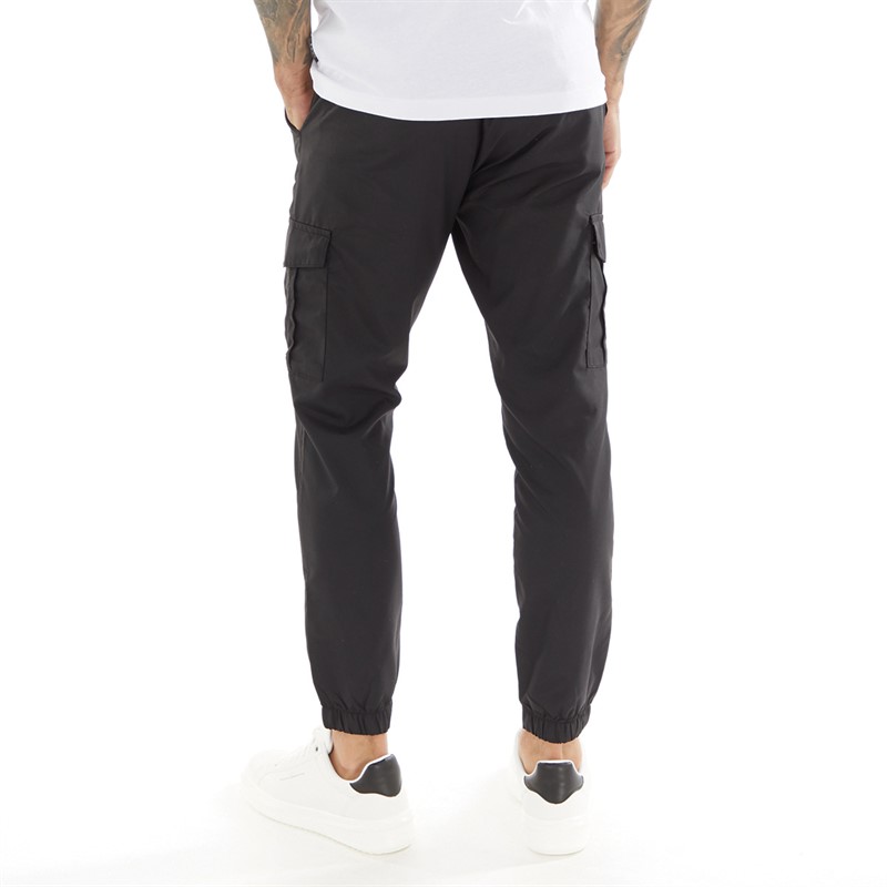 Mens Combat Tech Cargos Pants Black 2 Mens Combat Tech Cargos Pants Black
