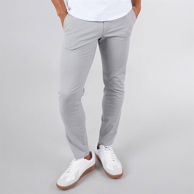 Mens Michael Slim Sharp Chinos Ultimate Grey 1 Mens Michael Slim Sharp Chinos Ultimate Grey