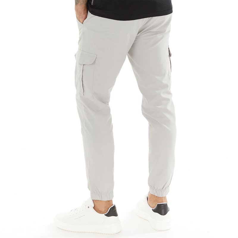 Mens Combat Tech Cargos Pants Light Grey 2 Mens Combat Tech Cargos Pants Light Grey