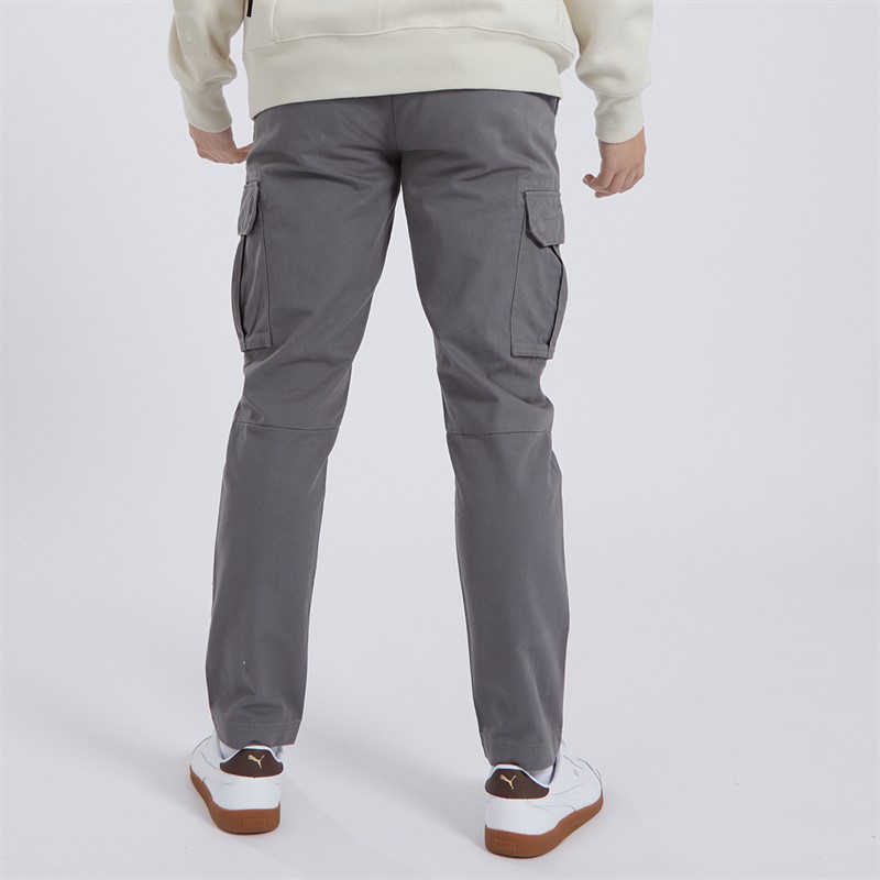 Mens Sergei Twill Cargo Pants Steel Grey 2 Mens Sergei Twill Cargo Pants Steel Grey