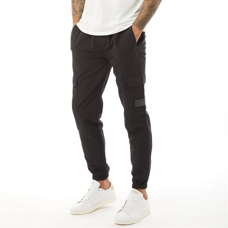 Mens Pause Cargo Pants Black