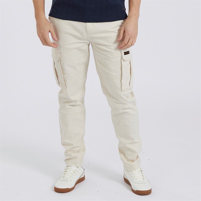 Mens Sergei Cargo Pants Ecru 1 Mens Sergei Cargo Pants Ecru