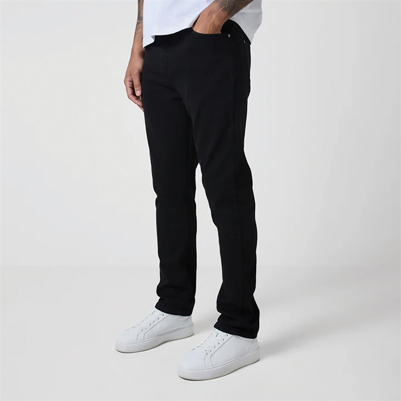 Mens Regular Fit Denim Jeans Black