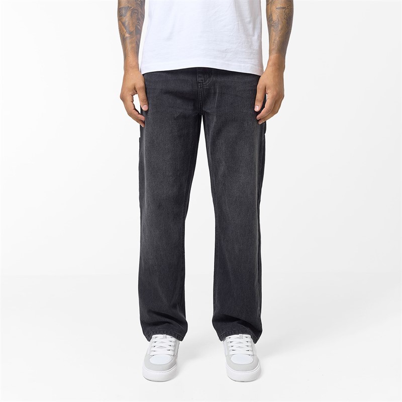 Mens Carpenter Denim Jeans Black