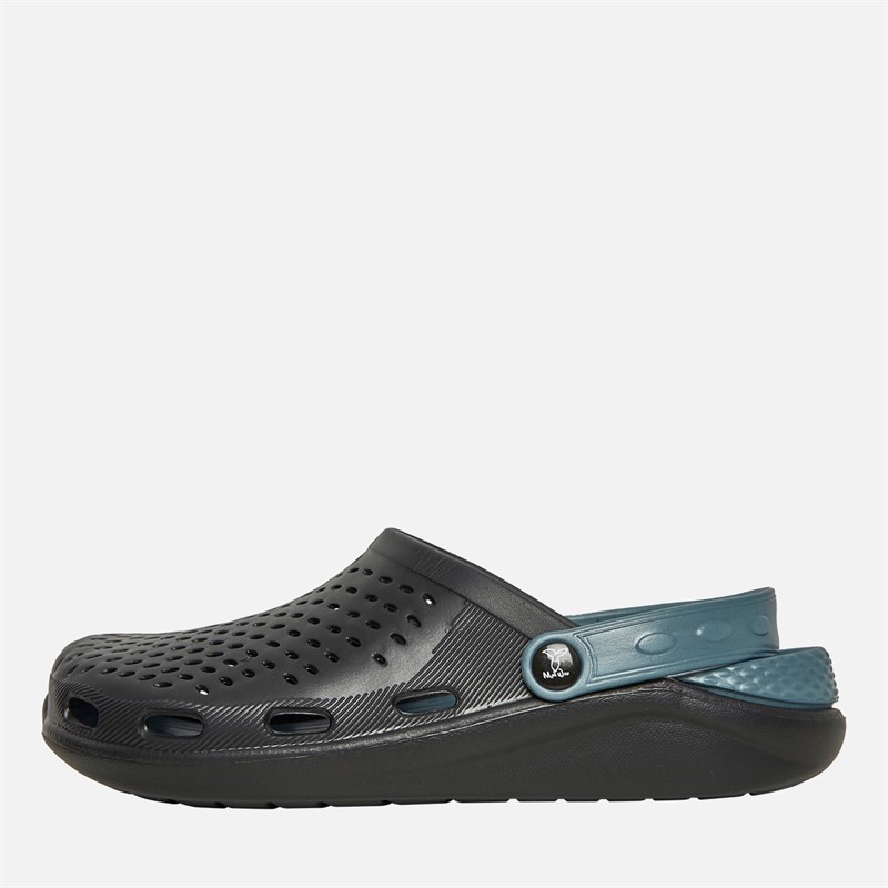 Mens Beach Comber Aqua Sandals Black