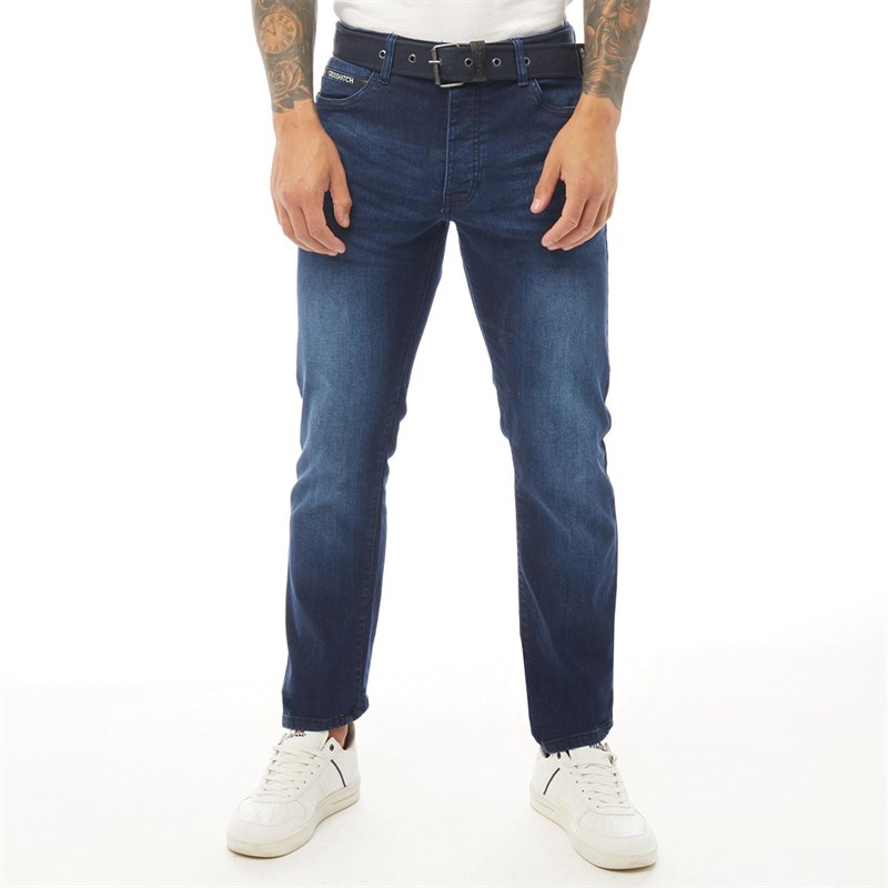 Mens Princed Straight Fit Jeans Dark Wash 3 Mens Princed Straight Fit Jeans Dark Wash