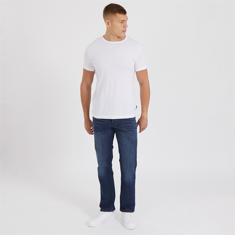 Mens Princed Straight Fit Jeans Dark Wash 4 Mens Princed Straight Fit Jeans Dark Wash