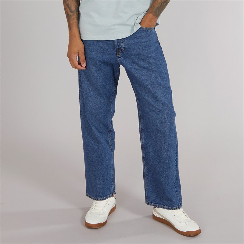 Mens Alex SQ 741 Baggy Fit Jeans Mid Blue 1 Mens Alex SQ 741 Baggy Fit Jeans Mid Blue