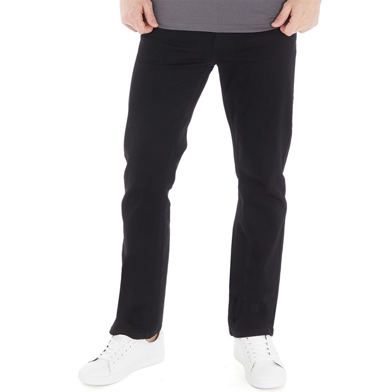 Mens Bootcut Denim Jeans Black