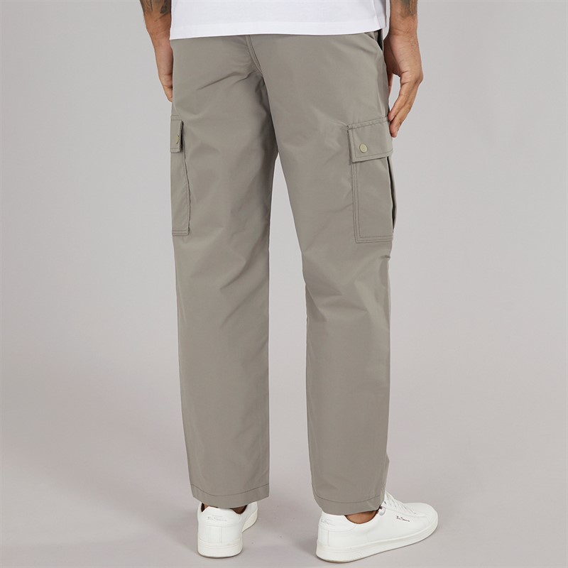 Mens Karl Kurtis Snap Cargo Trousers Silver Sage 2 Mens Karl Kurtis Snap Cargo Trousers Silver Sage