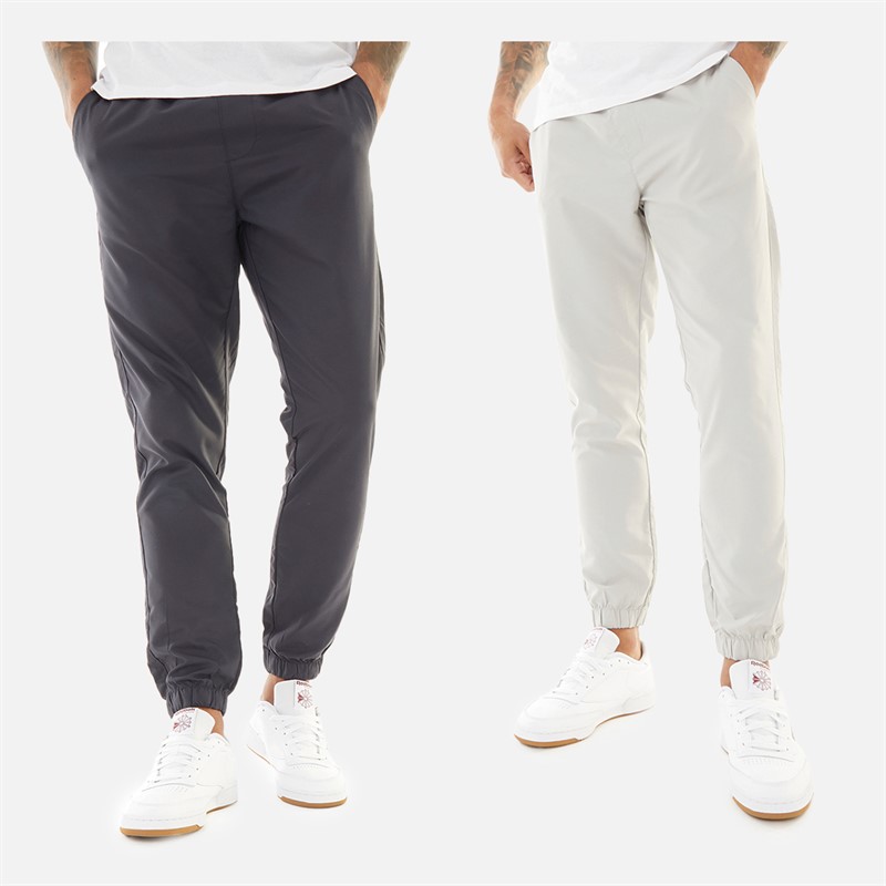 Mens Two Pack Cuffed Tech Cargos Pants Marine/Light Grey 1 Mens Two Pack Cuffed Tech Cargos Pants Marine/Light Grey